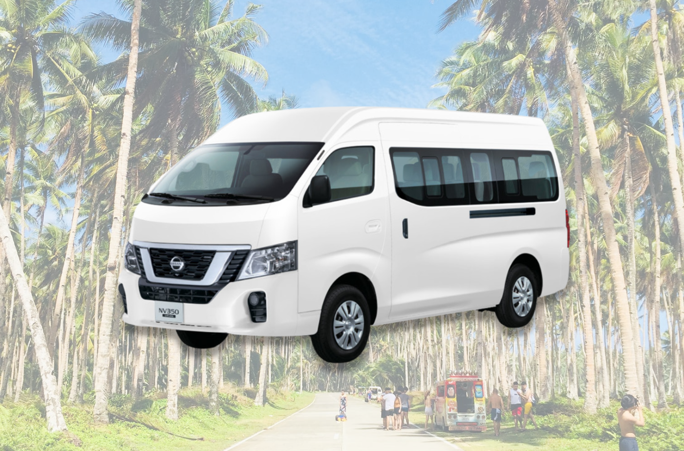 Shared Roundtrip Van Transfers from Siargao Airport to Any Hotel in General Luna or vice versa